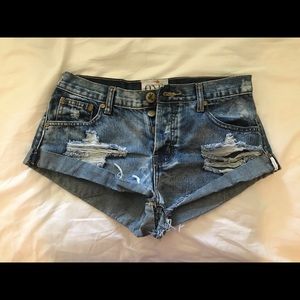 One Teaspoon Bandit Jean Shorts